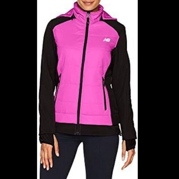 New Balance Women’s Puffer Fleece Zipper Jacket . Size S - Picture 1 of 3